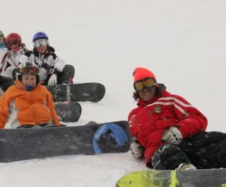 Minigrupos de snowboard